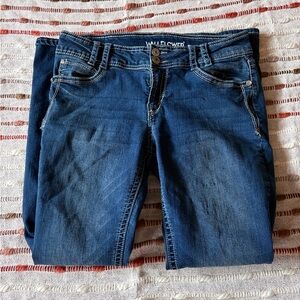 Wallflower Juniors’ Dark Blue Skinny Jeans